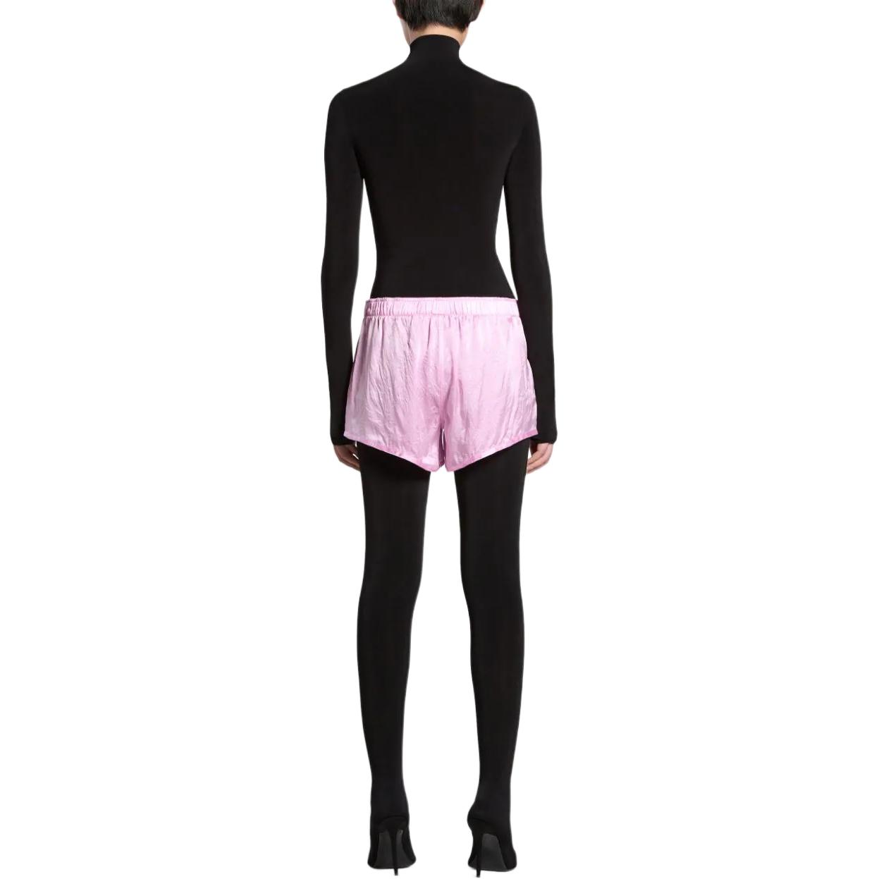 Details for (W) 발렌시아가 핑크 미드라이즈 캐주얼 밴딩 숏츠. 792132TQN075630