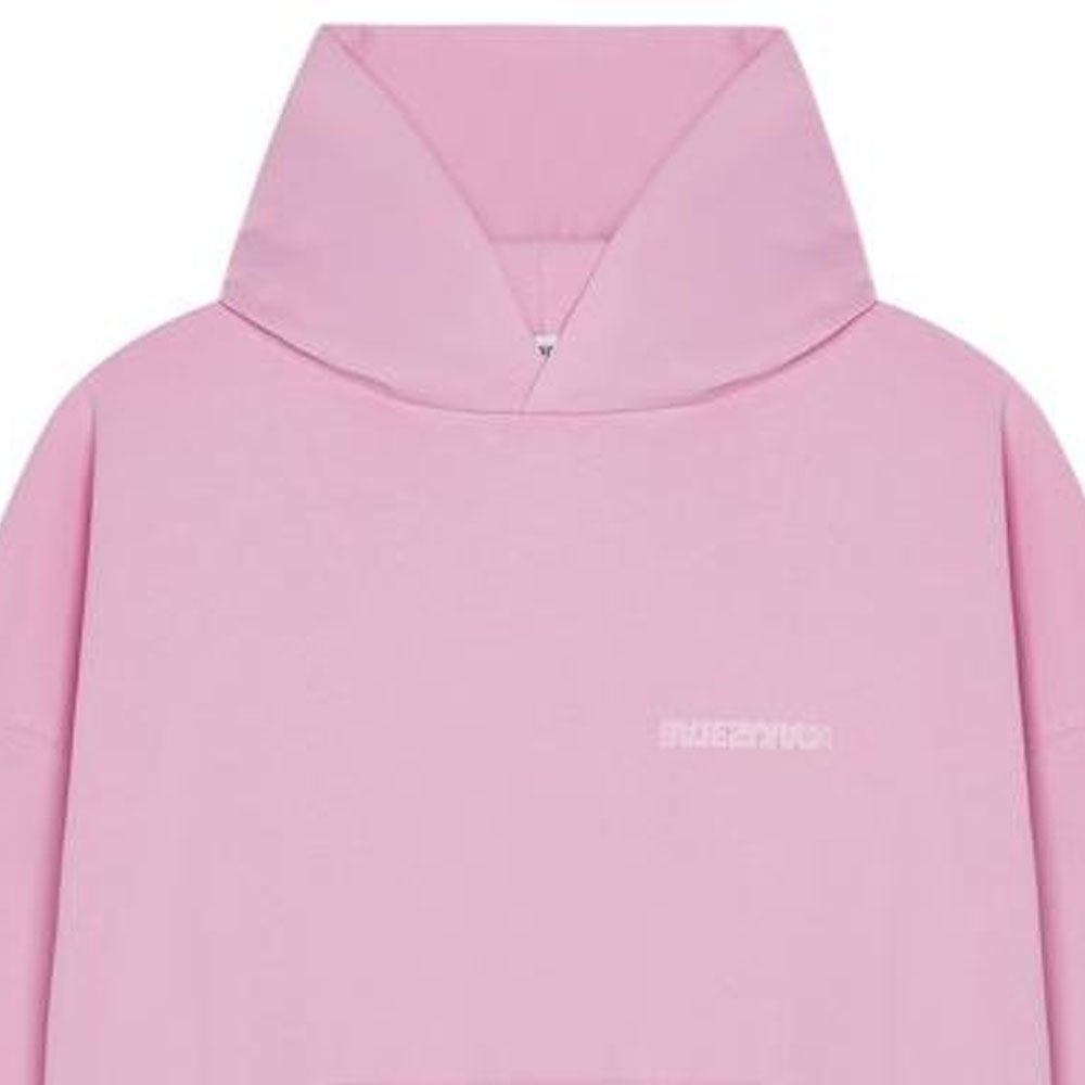 Sizing (Women) Balenciaga  Pink Printed Logo Hoodie SS22 Collection. 620947TLVB45000