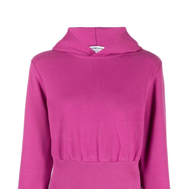 Sizing (Women) Balenciaga  Pink Solid Color Pullover Hoodie. 698485TMVC65556