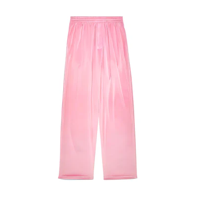 (Women) Balenciaga Pink Solid Straight-Leg Loose Casual Pants 751017TOVO45630