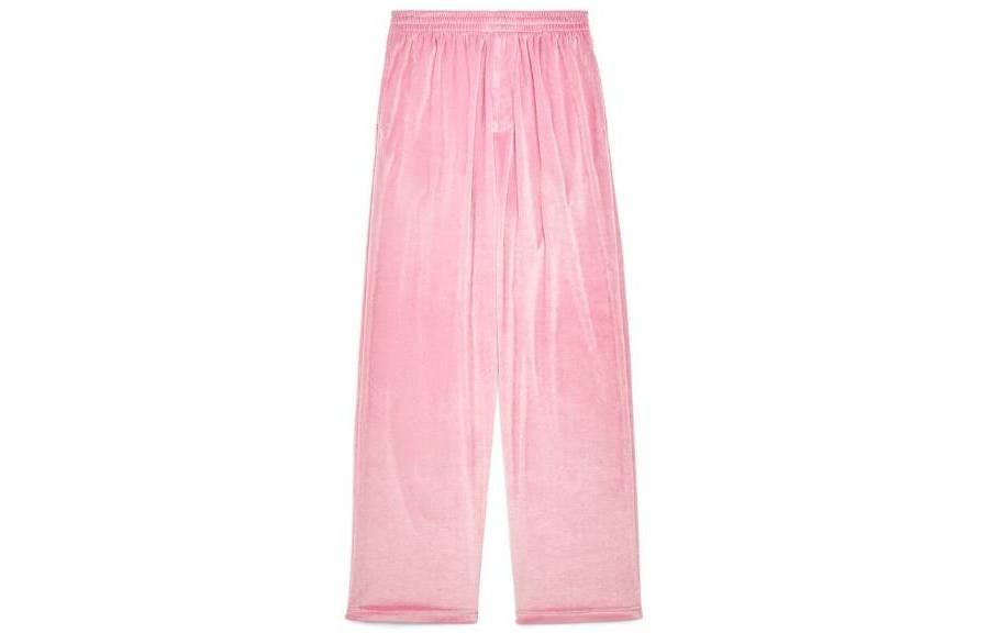 Order (W) 발렌시아가 핑크 솔리드 스트레이트 루즈 캐주얼 바지 751017TOVO45630