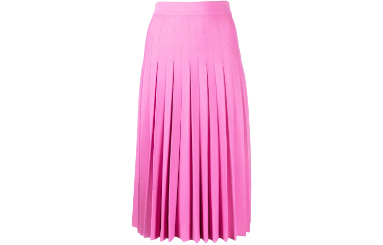Order (Women) Balenciaga  Pleated Pink Midi Skirt Casual Style. 681976T51735630