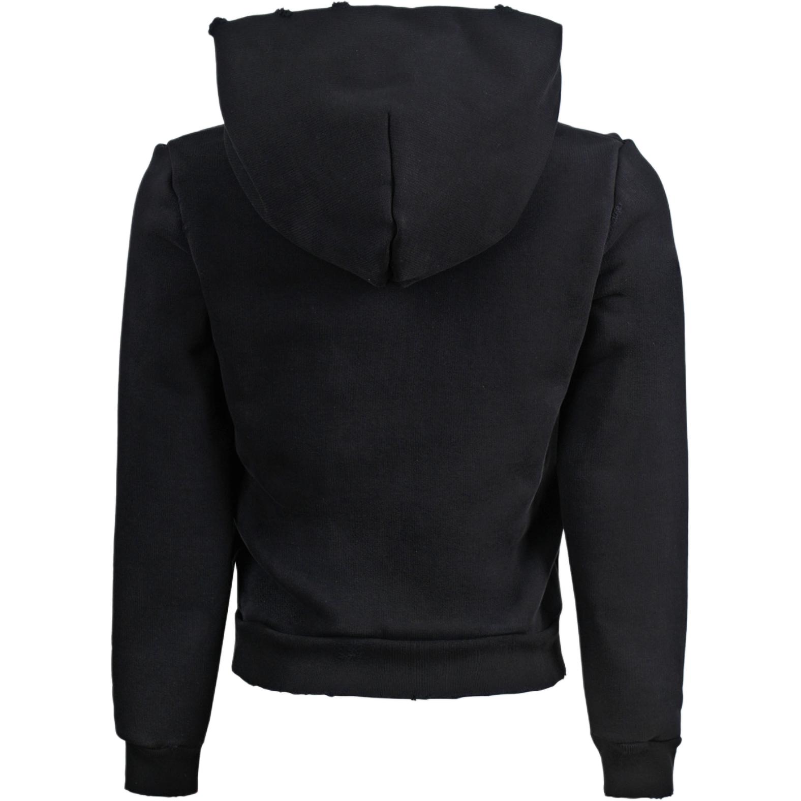 (Women) Balenciaga  Rainbow Flag Zip Hoodie Jacket Black 788243TQVH91083 圖 3