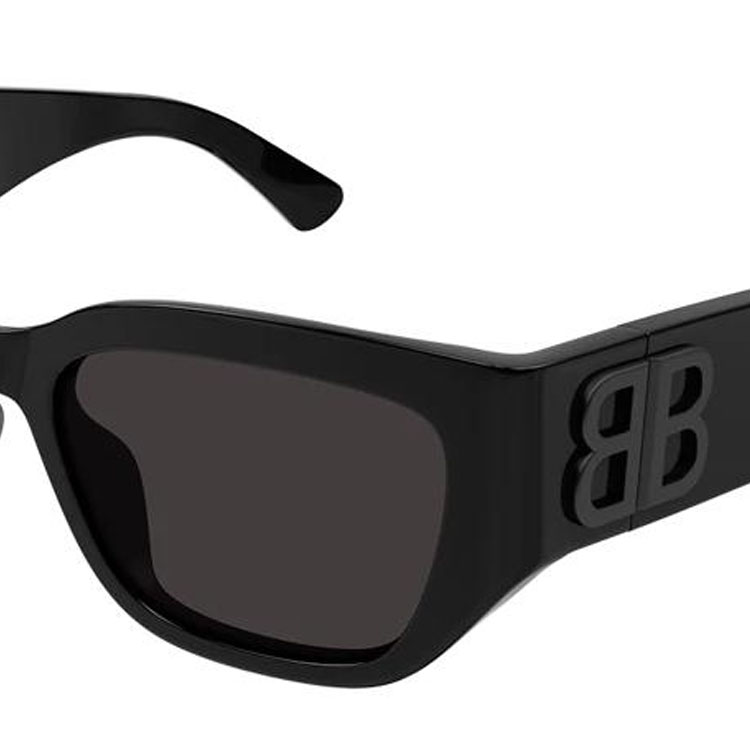 (Women) Balenciaga  Rectangular Sunglasses Black with Logo, Recycled Acetate Frame. BB0361SK-001 圖 4