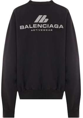 (W) Balenciaga Sudadera Reflectante Logo Oversized Negra. 697869TQVT81083 Lookbook (W) Balenciaga Sudadera Reflectante Logo Oversized Negra. 697869TQVT81083