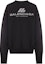 Lookbook (W) Balenciaga Sudadera Reflectante Logo Oversized Negra. 697869TQVT81083