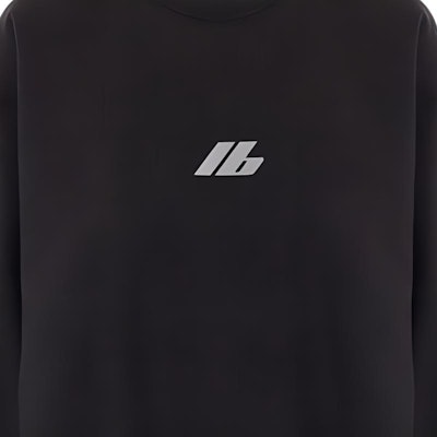 (W) Balenciaga Sudadera Reflectante Logo Oversized Negra. 697869TQVT81083 Shop (W) Balenciaga Sudadera Reflectante Logo Oversized Negra. 697869TQVT81083