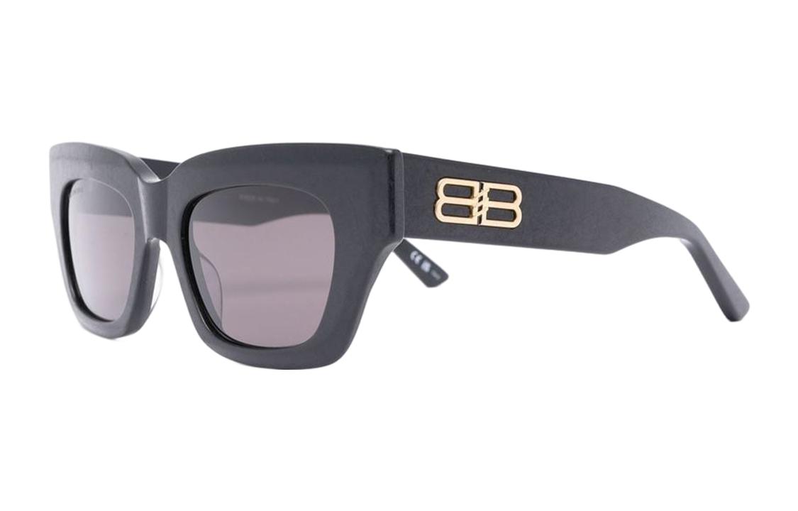 Lookbook (W) Balenciaga Kacamata Hitam Retro Square Logo BB0234S001