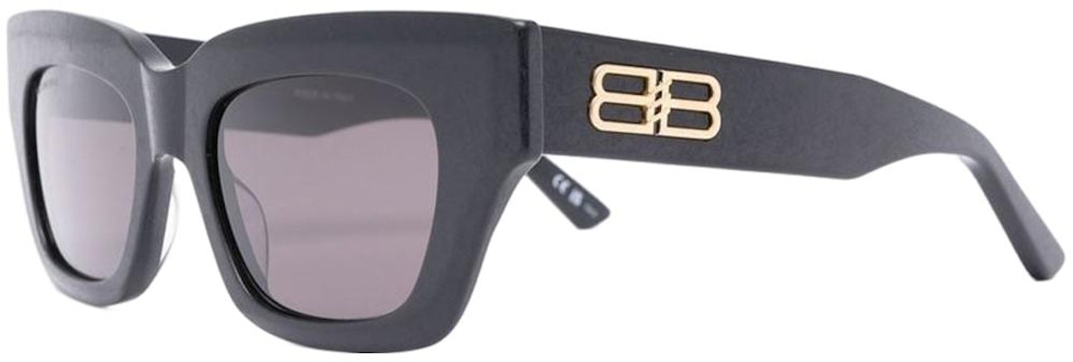 (W) Balenciaga Kacamata Hitam Retro Square Logo BB0234S001 Lookbook (W) Balenciaga Kacamata Hitam Retro Square Logo BB0234S001