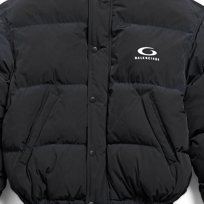 (Women) Balenciaga  Reversible Logo Print Long-Sleeve Jacket Black. 808793TRO181000 圖 11