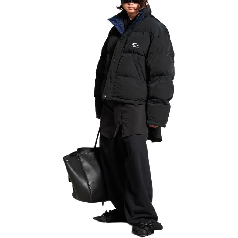 (Women) Balenciaga  Reversible Logo Print Long-Sleeve Jacket Black. 808793TRO181000 圖 7