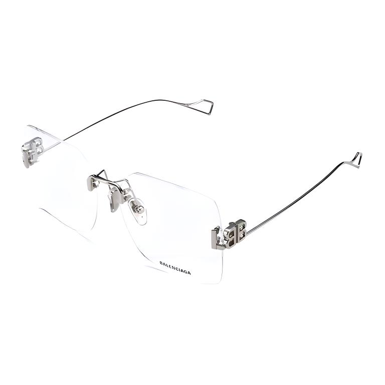 (Women) Balenciaga  Rimless Square Optical Glasses Frames BB0113O-002