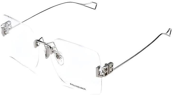 (Women) Balenciaga Rimless Square Optical Glasses Frames BB0113O-002 Buy (Women) Balenciaga Rimless Square Optical Glasses Frames BB0113O-002