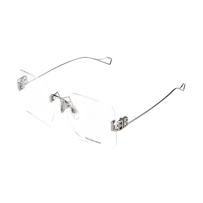 (Women) Balenciaga Rimless Square Optical Glasses Frames BB0113O-002