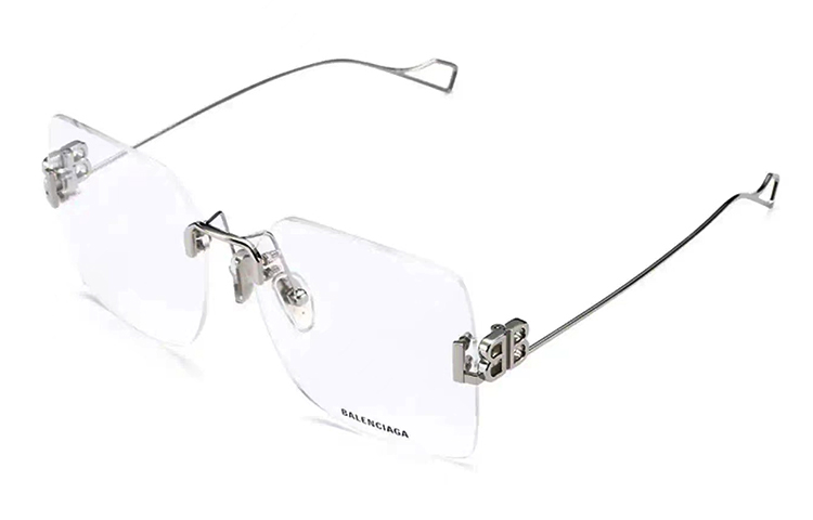 (Women) Balenciaga  Rimless Square Optical Glasses Frames BB0113O-002 圖 2