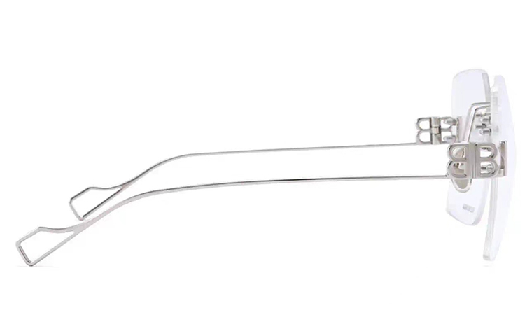 (Women) Balenciaga  Rimless Square Optical Glasses Frames BB0113O-002 圖 4