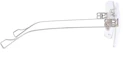 Shop (Women) Balenciaga Rimless Square Optical Glasses Frames BB0113O-002
