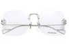 Purchase (Women) Balenciaga Rimless Square Optical Glasses Frames BB0113O-002
