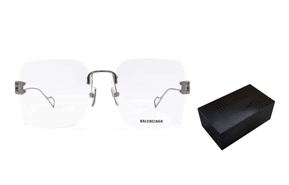 (Women) Balenciaga  Rimless Square Optical Glasses Frames BB0113O-002 圖 6