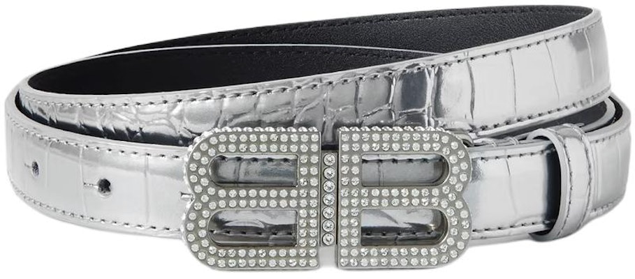 (W) Balenciaga Tali Pinggang Perak dengan Corak Timbul Kulit Buaya. 1647597301844244 Buy (W) Balenciaga Tali Pinggang Perak dengan Corak Timbul Kulit Buaya. 1647597301844244