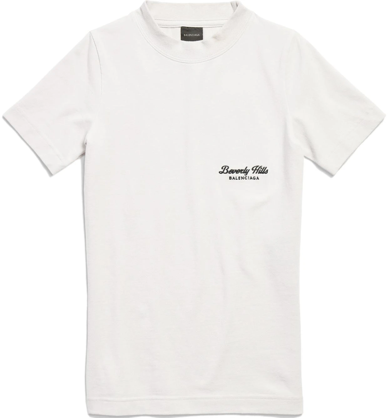 women-balenciaga-slim-fit-crewneck-t-shirt-beige-with-solid-letter-print-768075-tqvs-53307