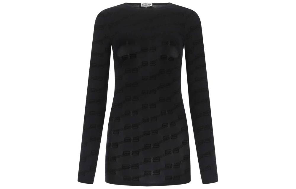 (Women) Balenciaga  Slim Fit Solid T-Shirt FW22 Black. 6008793C5B41000 圖 2
