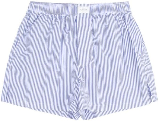 (Women) Balenciaga Slim Fit Striped Colorblock Casual Shorts. 671664TFM034640 Order (Women) Balenciaga Slim Fit Striped Colorblock Casual Shorts. 671664TFM034640