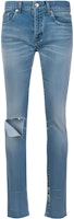 (Women) Balenciaga Slim Straight Jeans Blue 493467TXE094065 (Women) Balenciaga Slim Straight Jeans Blue 493467TXE094065