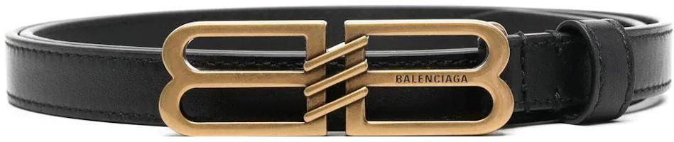 Order (W) Balenciaga Cinturón de Cuero con Hebilla Suave - Accesorio de Moda 1.5cm. 703105210EC1000