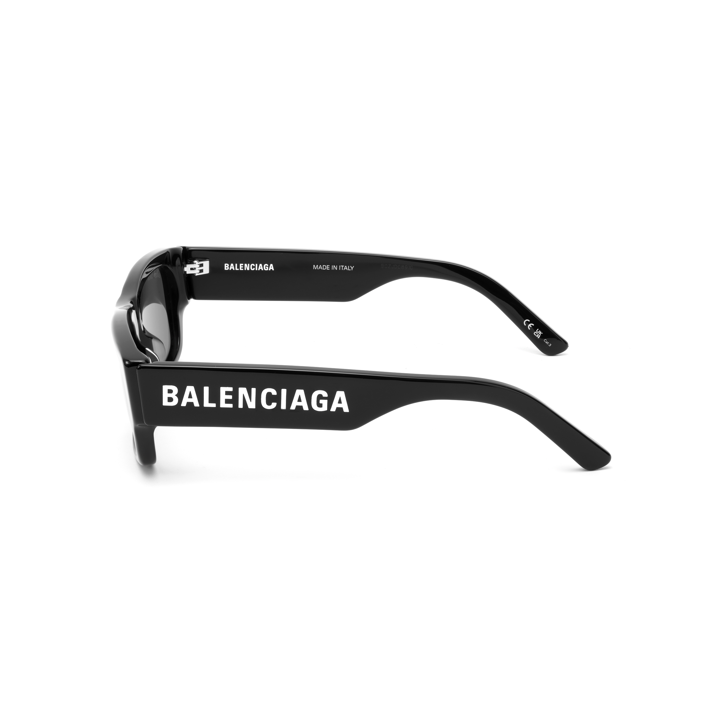 (Women) Balenciaga  Square Logo Sunglasses - Stylish Acetate Frame Design BB0261SA-001 圖 4