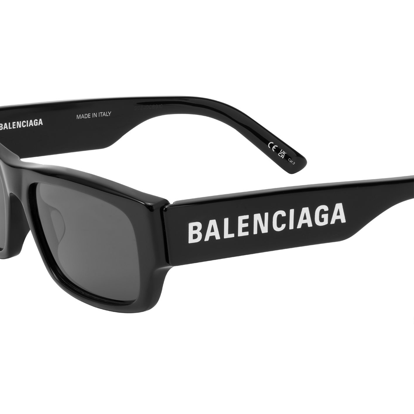 (Women) Balenciaga  Square Logo Sunglasses - Stylish Acetate Frame Design BB0261SA-001 圖 6