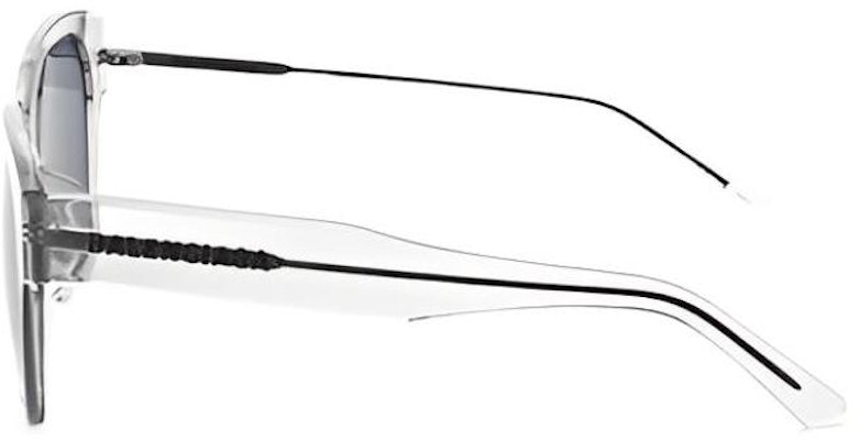 (Women) Balenciaga Square Sunglasses with Side Logo, Grey Frame. BB0215SA-004 Shop (Women) Balenciaga Square Sunglasses with Side Logo, Grey Frame. BB0215SA-004