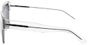 Shop (Women) Balenciaga Square Sunglasses with Side Logo, Grey Frame. BB0215SA-004