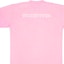 Cheap (W) Balenciaga SS22 Kaos Crewneck Oversized Logo Bordir Warna Pink. 612965TLVB35000