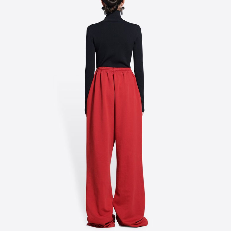 (Women) Balenciaga  SS22 Red Relaxed Fit Elastic Waist Casual Pants. 682143TLVN20641 圖 5