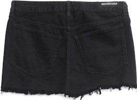 Lookbook (W) Balenciaga SS23 黑色牛仔迷你裙 744972TNW111700