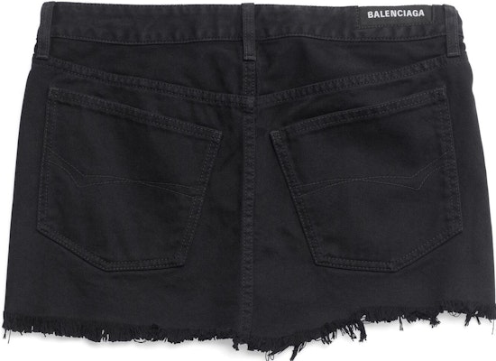 (W) 발렌시아가 SS23 블랙 데님 미니 스커트 744972TNW111700 Lookbook (W) 발렌시아가 SS23 블랙 데님 미니 스커트 744972TNW111700