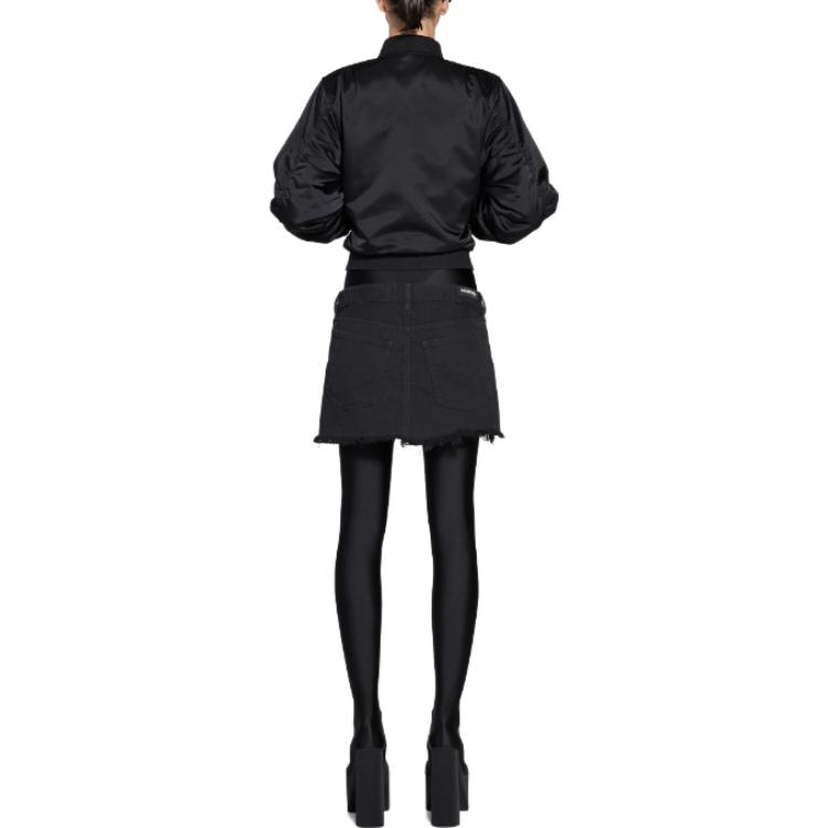 Purchase (W) 발렌시아가 SS23 블랙 데님 미니 스커트 744972TNW111700