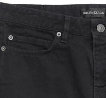 Sizing (W) Balenciaga SS23 黑色牛仔迷你裙 744972TNW111700