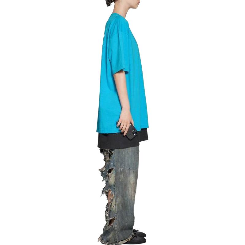 Details for (W) Balenciaga SS23 字母印花寬鬆版型圓領T恤 641655TNVG59170