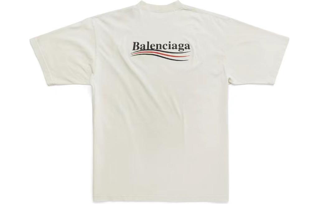 Cheap (W) Balenciaga SS23 字母印花寬鬆版型圓領T恤 641655TNVG59170