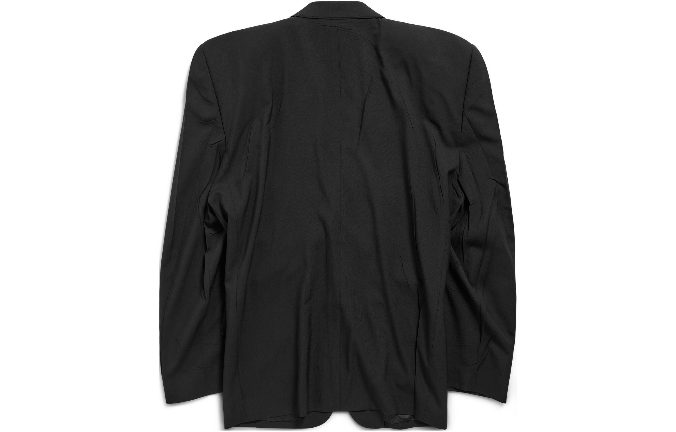(Women) Balenciaga  SS24 Black Single-Breasted Casual Blazer Jacket Oversized Fit. 790912TOT031000 圖 3