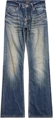 (W) バレンシアガ SS25 カラーブロック ローウエスト ストレートジーンズ ブルー 814086TRW623020 Buy (W) バレンシアガ SS25 カラーブロック ローウエスト ストレートジーンズ ブルー 814086TRW623020