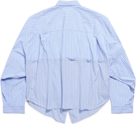 (Women) Balenciaga Striped Single-Breasted Long Sleeve Shirt Blue 790944TQM163965 Lookbook (Women) Balenciaga Striped Single-Breasted Long Sleeve Shirt Blue 790944TQM163965