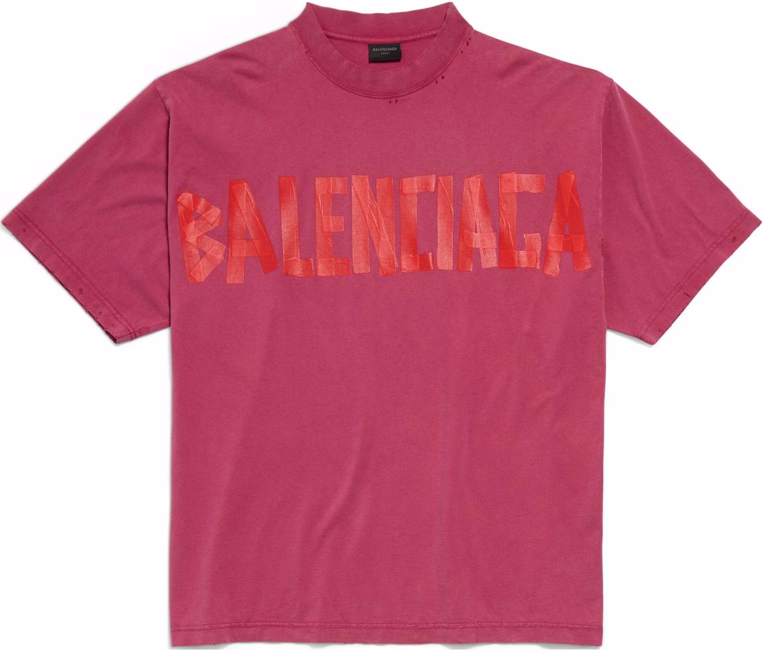 women-balenciaga-tape-type-logo-crewneck-t-shirt-raspberry-red-regular-fit-764235-tsvk-15003