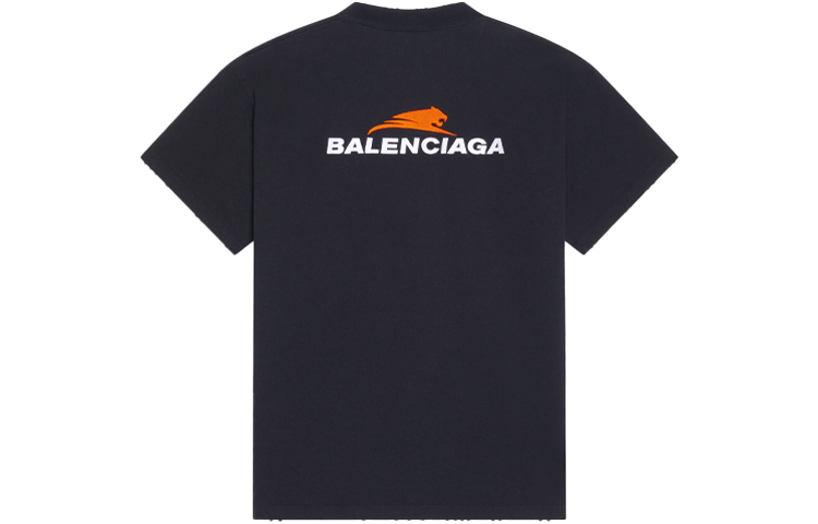 (Women) Balenciaga  Tiger Year Logo Tee Black - SS22 612965TLVI51070 圖 3