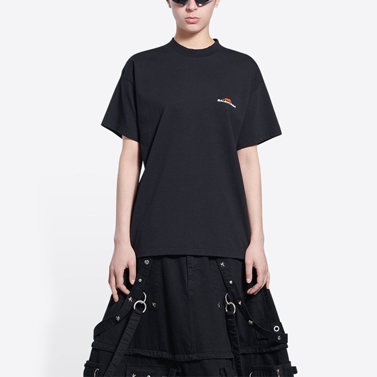 (Women) Balenciaga  Tiger Year Logo Tee Black - SS22 612965TLVI51070 圖 5