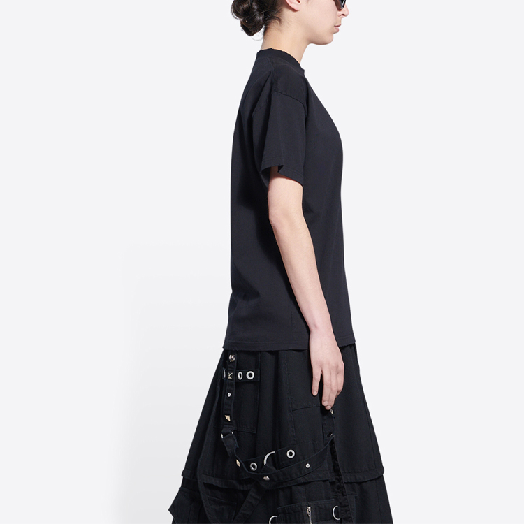 (Women) Balenciaga  Tiger Year Logo Tee Black - SS22 612965TLVI51070 圖 7