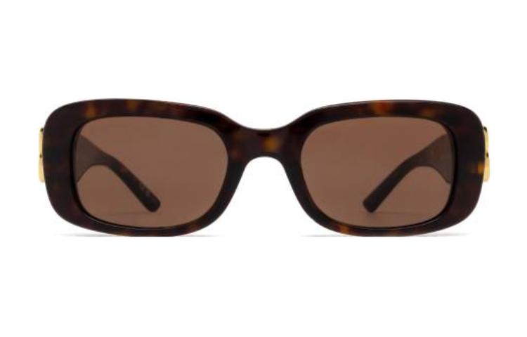 (Women) Balenciaga  Tortoiseshell Irregular Acetate Sunglasses with Side Letter Cutout BB0310SK002 圖 3