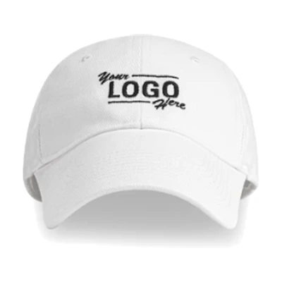 (Women) Balenciaga White Cotton Baseball Cap with Embroidered Lettering. 656462310B29060